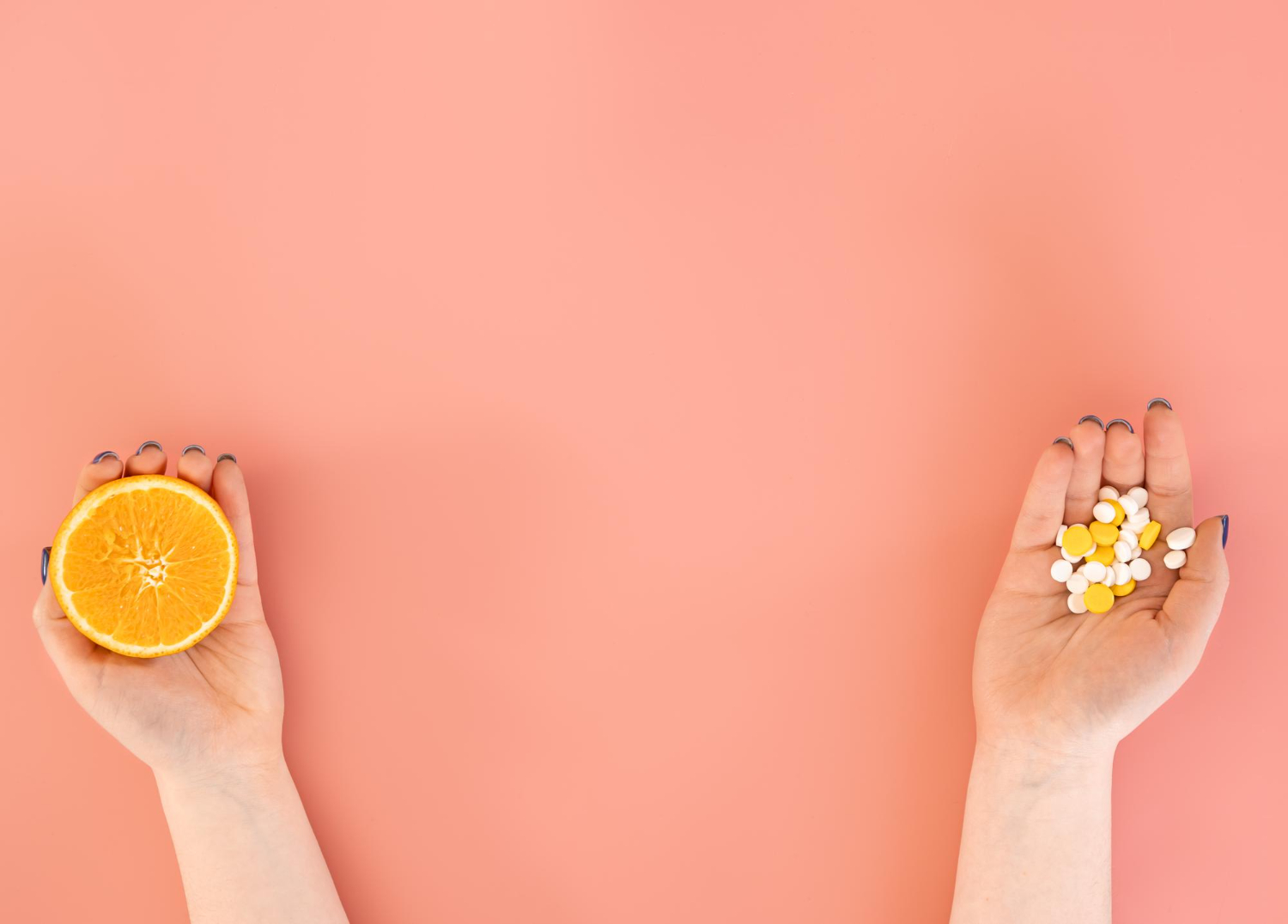 girl drinking vitamins